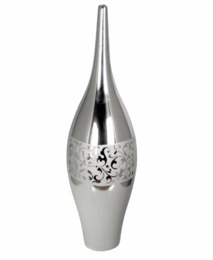 Wysoki srebrny wazon 44 cm