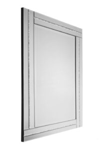 Lustro prostokątne nowoczesne w klasycznej lustrzanej ramie Ariana 60/90 cm